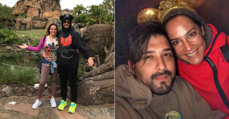 Silvia Abravanel curte relax com o amado, Kleiton, em Orlando