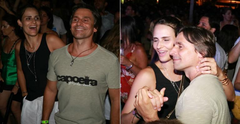 Murilo Rosa e Fernanda Tavares se divertem em show de Elba Ramalho