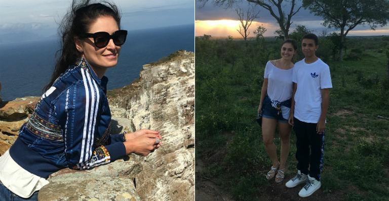 Franciely Freduzeski curte férias na África do Sul ao lado do filho, Lucas