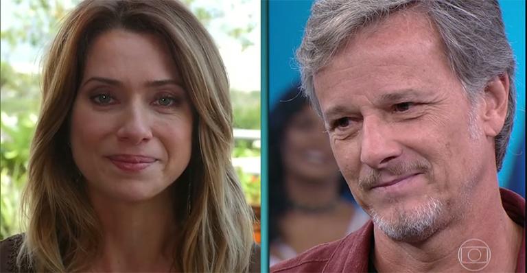 Separados há dez anos, Marcello Novaes e Letícia Spiller trocam elogios na TV