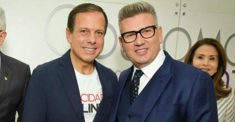 João Doria e Jorge Bischoff se unem em feira de calçados em São Paulo