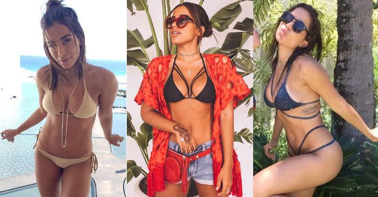 Biquíni cortininha e com tiras são os favoritos de Anitta; saiba usar!