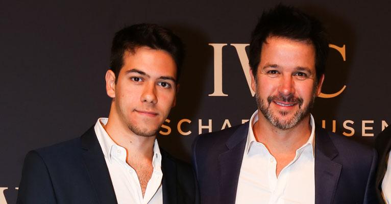 Em rara aparição, Antônio, filho de Murilo Benício e Alessandra Negrini, desfila em red carpet em Genebra