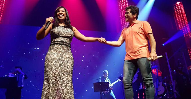 Jéssica, filha do falecido cantor João Paulo, divide o palco com Daniel em show: “Sonho realizado”