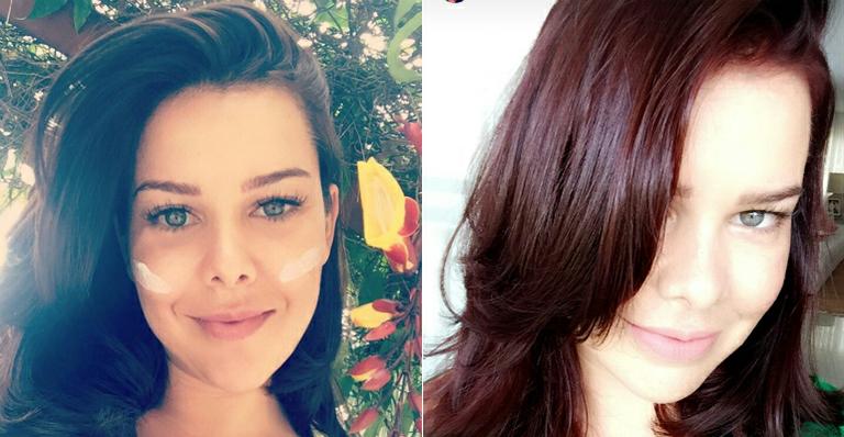 Fernanda Souza muda o visual: “Ruiva nova na área”