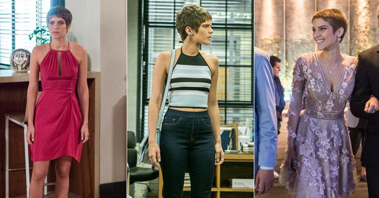 Vestidos e top croppeds românticos de Letícia, de A Lei do Amor, fazem sucesso; saiba mais
