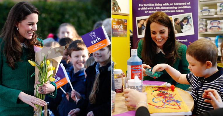 Kate Middleton visita hospital infantil no leste da Inglaterra