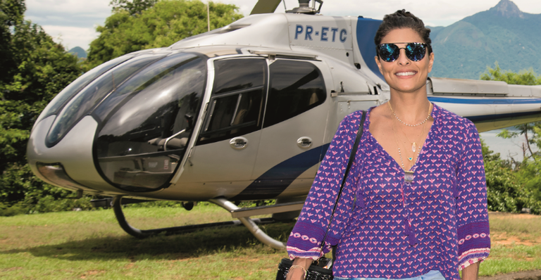 Voo de Juliana Paes para Angra dos Reis