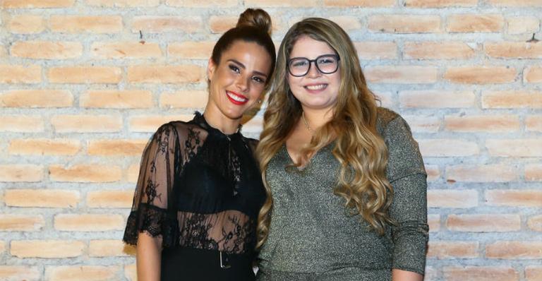 Wanessa Camargo e Marília Mendonça participam de lançamento fashion