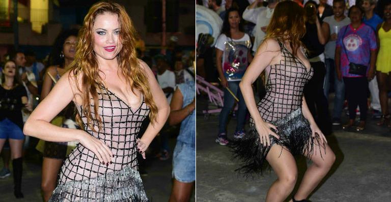 Ellen Rocche mostra samba no pé e vai até o chão em ensaio para o Carnaval