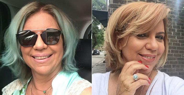 Astrid Fontenelle dá adeus ao cabelo azul e volta a ser loira