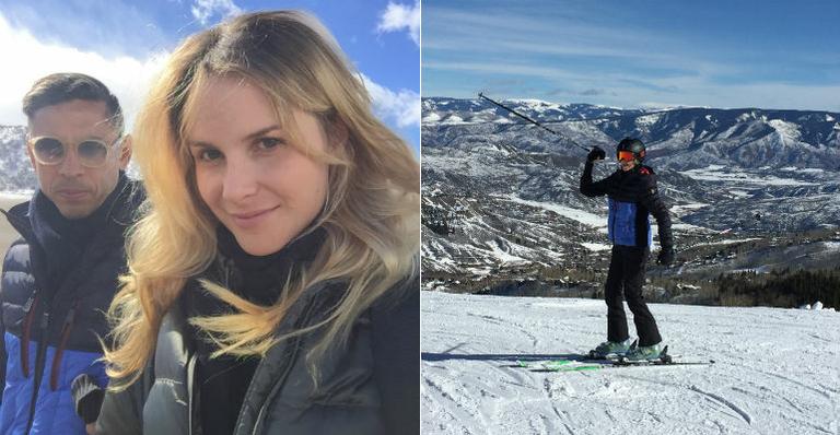 Barbara Beluco e o eleito se divertem em Aspen