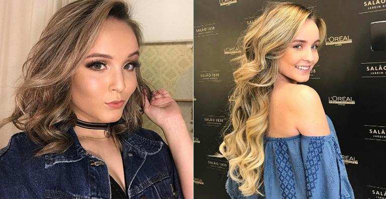 Larissa Manoela coloca megahair e exibe seu novo visual
