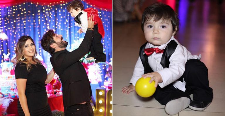 Família comemora o primeiro aniversário de Noah, filho de Jéssica Costa e Sandro Pedroso
