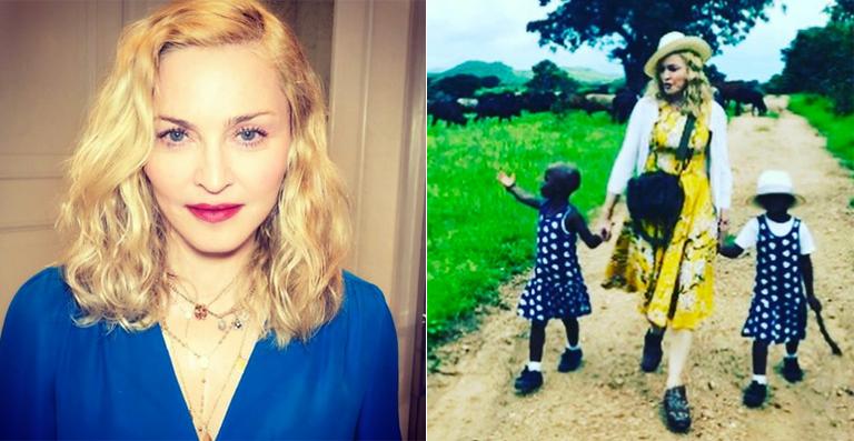 Madonna compartilha vídeo fofo das filhas gêmeas cantando