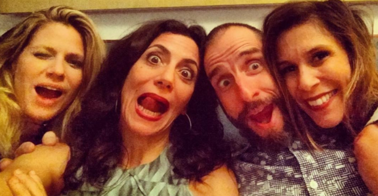 Ex-Vjs da MTV Didi Wagner, Marina Person, Cazé Peçanha e Sarah Oliveira se reencontram