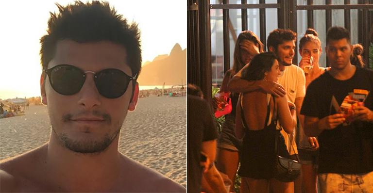 Após ser criticado por foto em bar, Bruno Gissoni se explica: ‘Viva a amizade entre os sexos!’