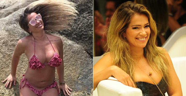 Após ganhar 15kg, Fani Pacheco posa só de biquíni e brinca: “Gordinha sexy”
