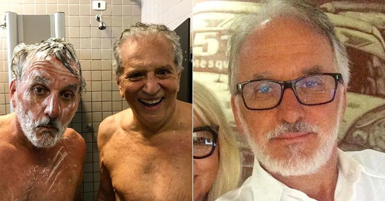 Otávio Mesquita e Carlos Alberto de Nóbrega publicam foto inusitada e divertem os fãs