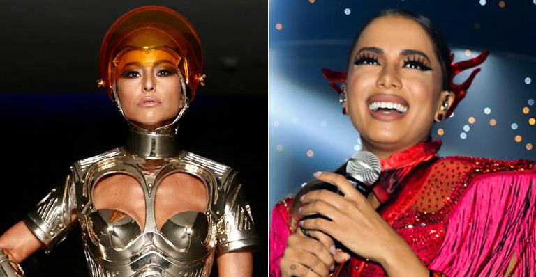 Sabrina Sato e Anitta ousam com fantasias sexy em baile de gala