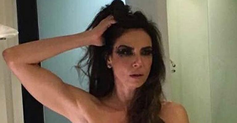 Luciana Gimenez posa nua e mostra antes e depois de festa