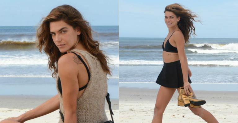 Mariana Goldfarb fotografa campanha em praia paulistana