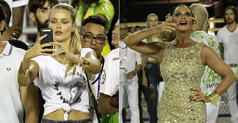 Com a filha na plateia, Luiza Brunet faz retorno triunfal à Sapucaí