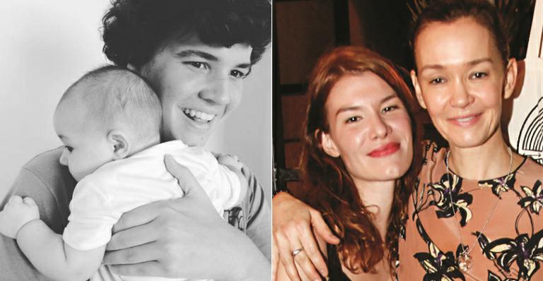 Julia Lemmertz mostra o rostinho do neto pela primeira vez
