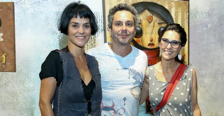 Alexandre Nero e irmãs prestigiam expo no Rio