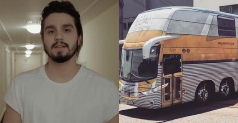 Luan Santana mostra novo ônibus de trabalho e relembra início da carreira