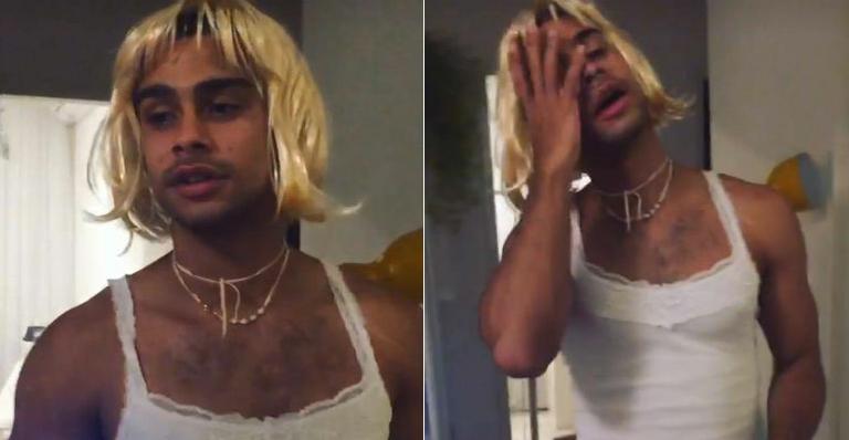 Sergio Malheiros se fantasia de Marilyn Monroe para o Carnaval