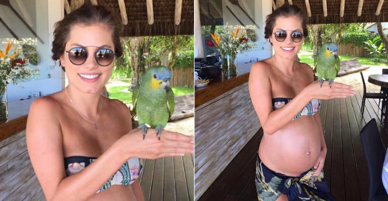 Bruna Hamú exibe seu barrigão de grávida
