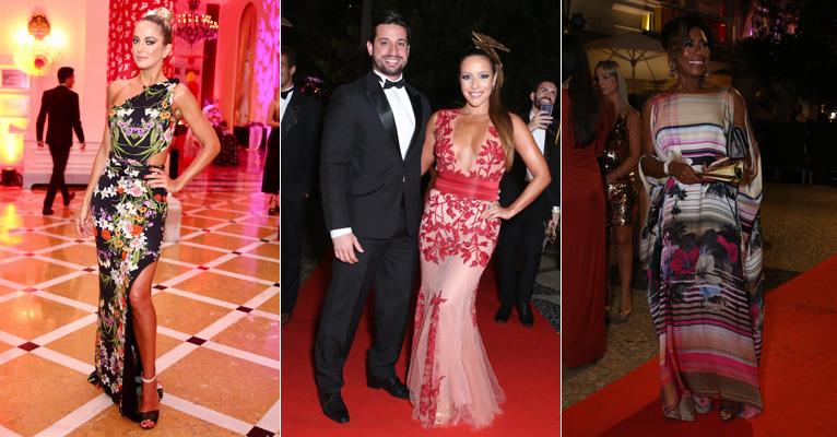 Famosos investem em looks sofisticados para o Baile do Copa