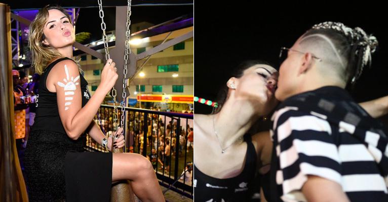 Ana Paula Renault “quase” beija Mc Gui em brincadeira em Salvador