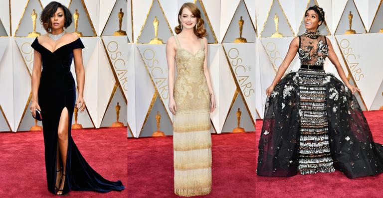 Tons pastel e preto reinam no red carpet do Oscar 2017: Veja os looks das celebridades!