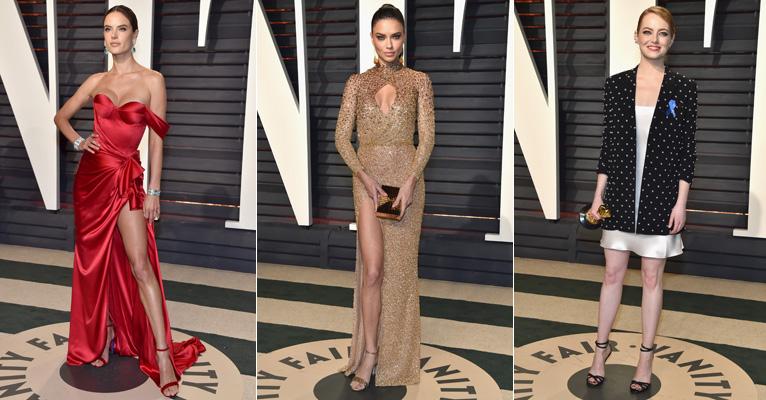 Alessandra Ambrósio e Adriana Lima arrasam em festa pós-Oscar com looks poderosos