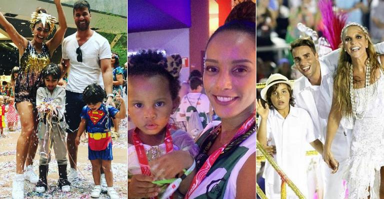 Carnaval para baixinhos! Veja quem são os famosos que curtiram a folia ao lado dos filhos
