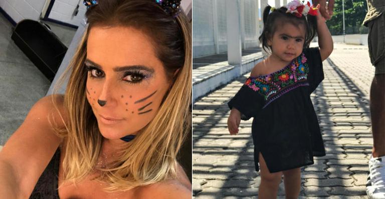 Deborah Secco veste a filha com look de Frida Kahlo