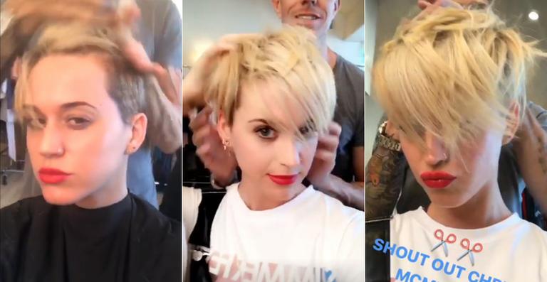 Novo visual! Katy Perry radicaliza em seu corte de cabelo