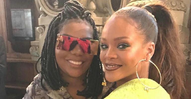 Ludmilla encontra Rihanna em Paris e se declara: “É muita luz pra uma pessoa só”