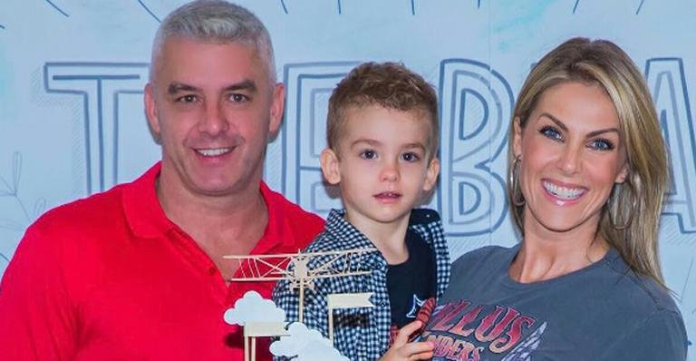 Alexandre, filho de Ana Hickmann e Alexandre Correa, completa 3 anos e ganha homenagens
