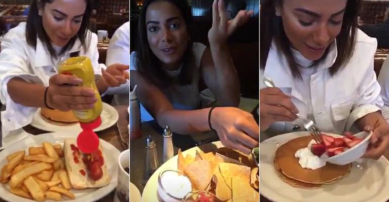 Anitta desabafa após enfiar o pé na jaca em fast food: “Nem caminho mais, tô rolando”