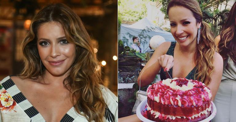 Renata Dominguez celebra seu aniversário na Globo