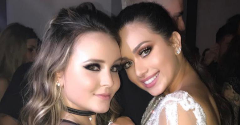 Toda produzida, Larissa Manoela marca presença na festa de Flavia Pavanelli, ex- de Biel