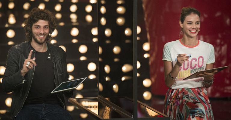 Chay Suede pede Laura Neiva em casamento no palco do ‘Amor & Sexo’