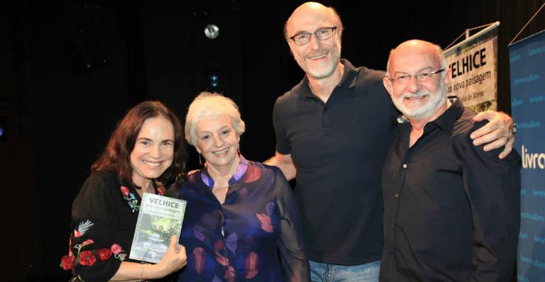 Regina Duarte prestigia lançamento do novo livro de Maria Célia de Abreu