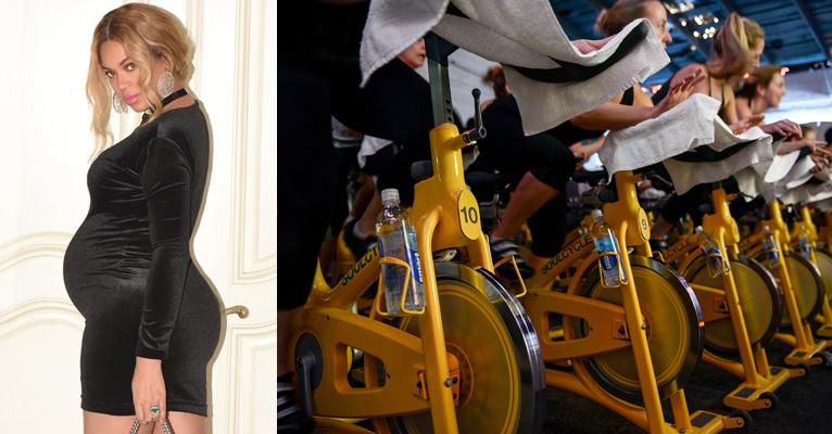 Beyoncé pratica spinning durante a gravidez; saiba se a prática faz bem para as gestantes