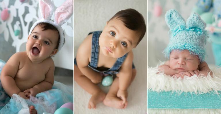 Fotógrafa Simone Silvério faz ensaio especial de Páscoa com bebês