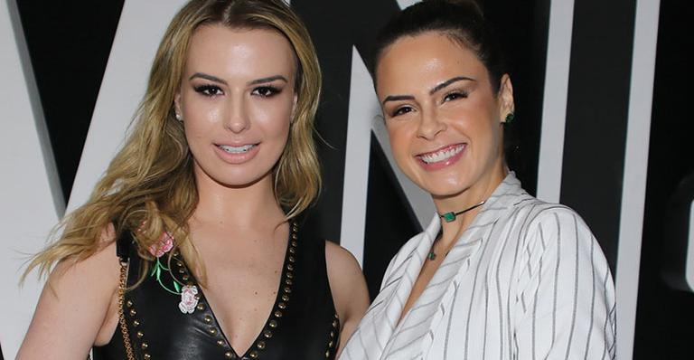Olha elas! Ex-BBBs Ana Paula Renault e Fernanda Keulla se encontram nos bastidores do SPFW