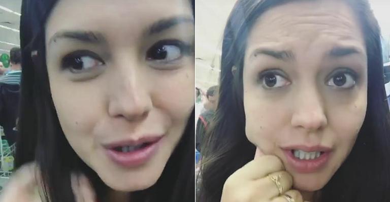 No quarto mês de gestação, Thais Fersoza reclama em fila preferencial de supermercado